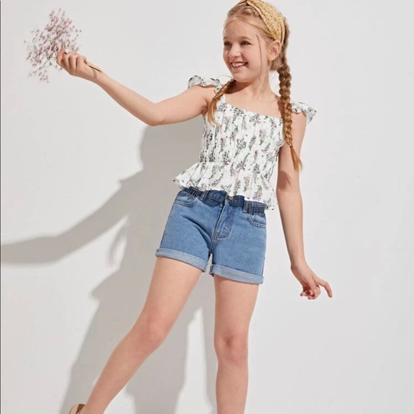 Girls Ruffle Trim Top - Picture 3 of 5